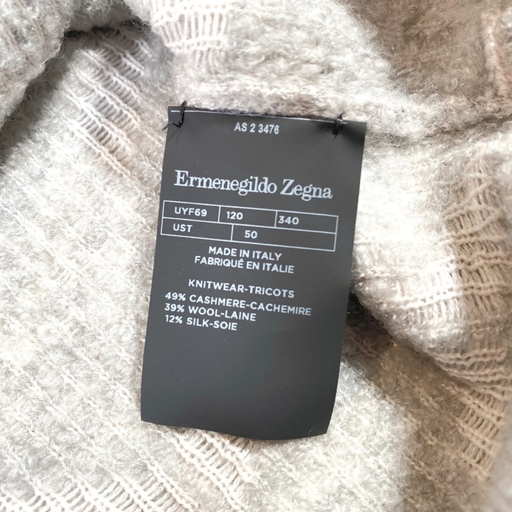 Ermenegildo Zegna Gray Turtleneck Sweater View 3